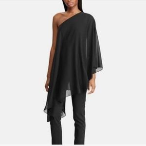 Lauren Ralph Lauren Tiered One Shoulder Jumpsuit Size 6 NWT